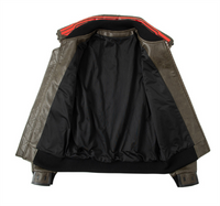 Veste en cuir Cos Same Style pour hommes