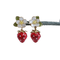 Handmade Japanese Strawberry Earrings