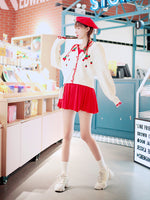 Strawberry Embroidery Knit Cardigan Jacket