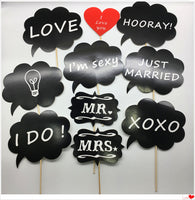 Hand Holding Wedding Funny Photography Props Paper Beard