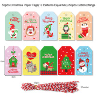 Kraft Paper Christmas Printed Gift Tags