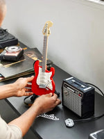 Electric Guitar High Difficulty Assembling Toy Building Blocks