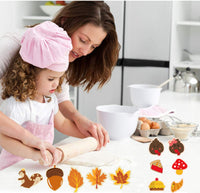 Ensemble d'emporte-pièces pour Thanksgiving, dinde, feuille d'érable, citrouille, écureuil, biscuits, moule à Biscoito, décoration de gâteau, emporte-pièce à Fondant