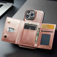 Magnetic Wallet Glitter Leather Protective iPhone Case