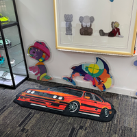 Home Creative Color Racing Car Non-slip Carpet