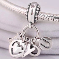 S925 Silver I Love You Charm Bracelet Pendant