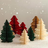 Mini decoraciones de papel expandibles para árboles de Navidad