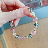 Simple Natural Strawberry Crystal Bracelet
