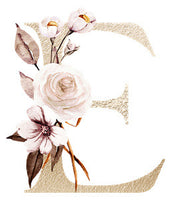 Personalized Floral Letter Jewelry Box