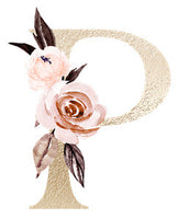 Personalized Floral Letter Jewelry Box