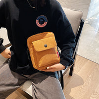 Bolso para teléfono móvil Mochila pequeña tipo mensajero de pana Trend