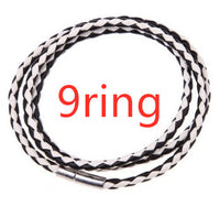 Bracelet tressé en cuir véritable, perles en acier inoxydable personnalisées, bracelet à breloques avec nom