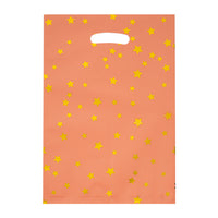 Solid Color Gold Star Aluminum Film Party Favor Gift Bags (10 Pcs)