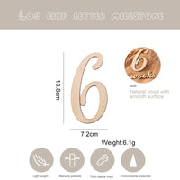 Wooden Digital Milestone Baby Time Record Table Photography Props