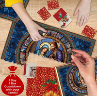 Puzzle de calendrier de l'Avent de Noël en papier