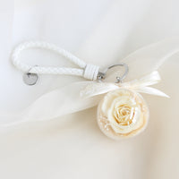 Eternal Rose Wristlet Keychain Car Bag Hanging Ornament Gift