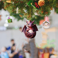 Décorations de noël en acrylique, trésor d'œuf de Dragon créatif