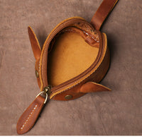 Genuine Leather Mouse Coin Purse Key Storage Bag