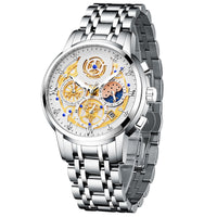Montre à quartz étanche à engrenages creux