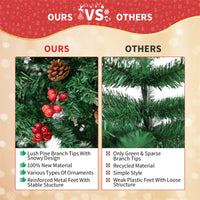 Pine Cones & Berries Christmas Tree