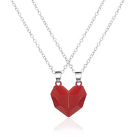 Creative Magnet Necklace Love Heart Broken Men And Women