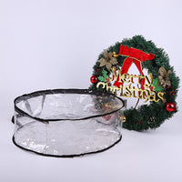 Round Pvc Transparent Wreath Storage Bag