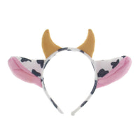 Diadema con orejas de vaca