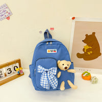 Mochila pequeña con osito de peluche