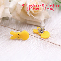 Cute Easter Bunny Shape Acrylic Earrings