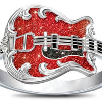 Red Guitar Ring