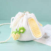Strawberry Rabbit Hand-woven Bag