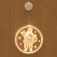 Pequeñas linternas decorativas LED navideñas en habitaciones