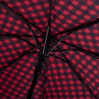 Gingham Checkered Compact Auto-open Umbrellas
