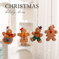 Santa Snowman Gingerbread Man Resin Ornaments