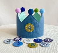 Korean Ins Style Children's Birthday Hat Crown Ball Party Theme Hat Photography Photo Props