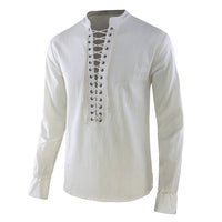 Stage Costume Men's Long Sleeve Stand Collarirt
