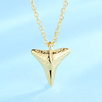 Collier en argent S925, dents de requin européennes