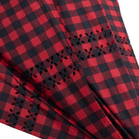 Parapluie à carreaux vichy inversé : rouge