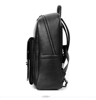 Large Capacity Business Travel Men's Leather Backpack