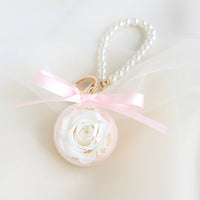 Eternal Rose Wristlet Keychain Car Bag Hanging Ornament Gift