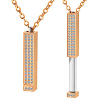 DIY Engraved Rhinestone Necklace