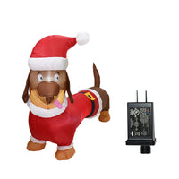 Decoración inflable de la iluminación del oso de la Navidad del perro el 1.2m de la Navidad