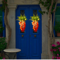 Carrot Wreath With Lights