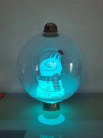 Inflatable Transparent Christmas Ornament Balls With Lights