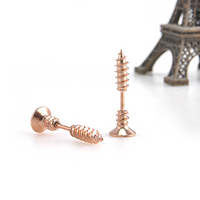 Titanium Steel Screw Earring
