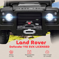 Electric Car For With Remote Control, Dual Motors, Spring Suspension, LED Lights, Black