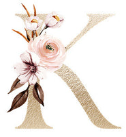 Personalized Floral Letter Jewelry Box