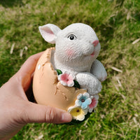 Easter Bunny Egg Resin Sculpture