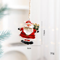 Santa Snowman Gingerbread Man Resin Ornaments