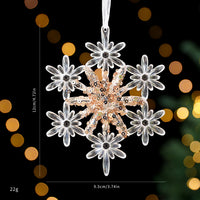 Sequined Acrylic Christmas Tree Ornament